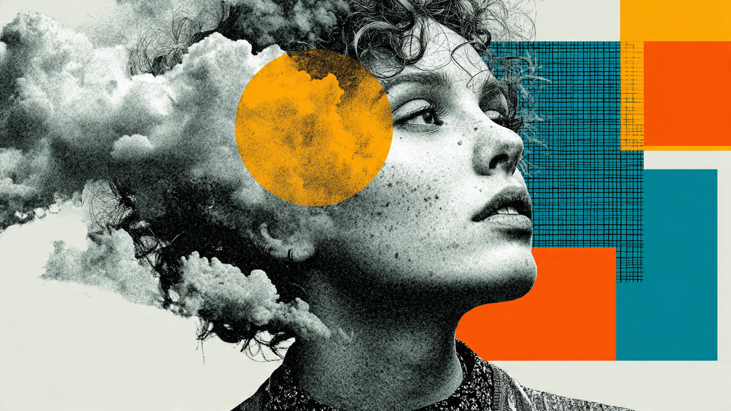 artistic surreal portrait monochrome person with soft (5)